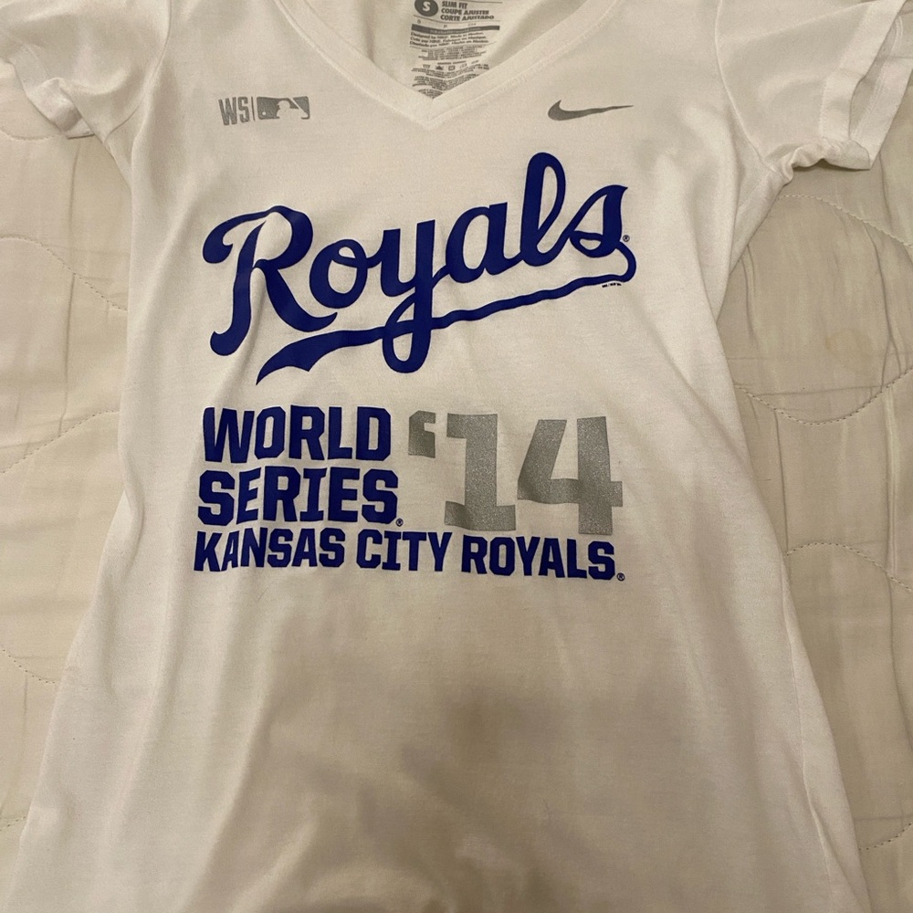 White Kansas City Royals World Series Tee